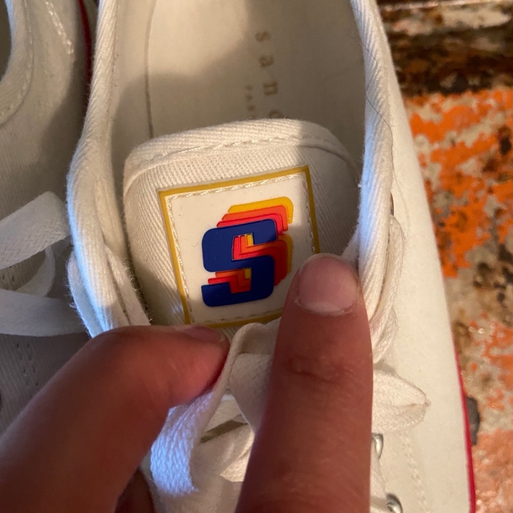 Sandro Paris flame canvas sneakers. - Picture 5 of 6
